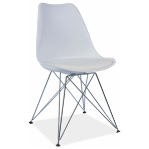 Jídelní židle v bílé barvě KN362