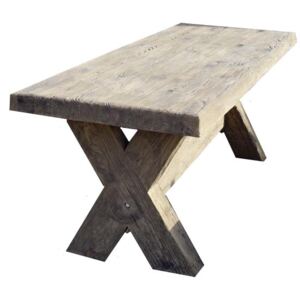 Zahradní stůl betonový Lomnice - imitace dřeva