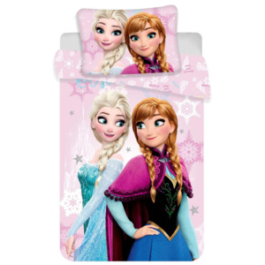 Disney povlečení do postýlky Frozen pink baby 100x135, 40x60 cm