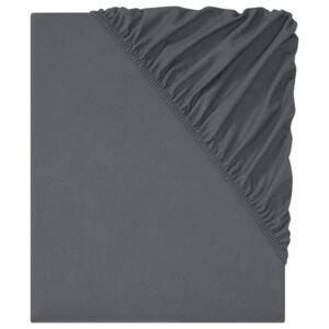 Livarno Home Napínací prostěradlo z jemného flanelu, 180–200 x 200 cm (šedá)