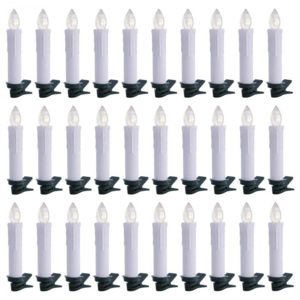 OneConcept Eternal Flame 30 LED vánočních světýlek, teplá bílá, dálkové ovládání