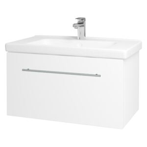Dřevojas - Koupelnová skříň BIG INN SZZ 80 - N01 Bílá lesk / Úchytka T02 / M01 Bílá mat (201272B)