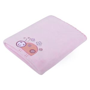 Dětská deka s aplikací DITA růžová 80x90 cm Mybesthome