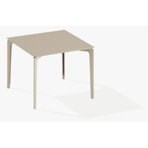 Fast Hliníkový jídelní stůl Allsize, Fast, čtvercový 91x91x74 cm, lakovaný hliník barva krémová (creamy white)