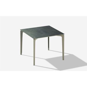 Fast Hliníkový jídelní stůl Allsize, Fast, čtvercový 91x91x74 cm, lakovaný hliník barva dle vzorníku, deska keramika barva bílá (snow)