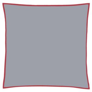 Christian Fischbacher Povlečení na polštář Satin Proportion Grey / Red 65 x 100 cm na zip