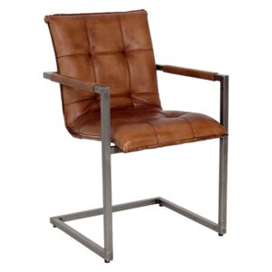Kožená industrální židle ILC09