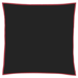 Christian Fischbacher Povlečení na polštář Satin Proportion Black / Red 65 x 65 cm hotelový uzávěr