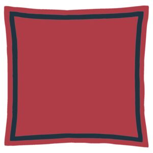 Christian Fischbacher Povlečení na polštář Satin Perfection Red / Navy 70 x 90 cm na zip