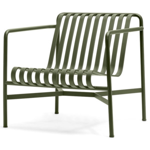 HAY Židle Palissade Lounge Chair Low, olive