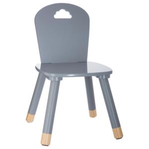 Dětská židle, šedá židle, taburet, šedá stolička,sedadlo, pouf, šedá barva, 50 x 28 x 28 cm