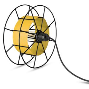 Stojací lampa Spool Floor Black barva stínidla: žlutá