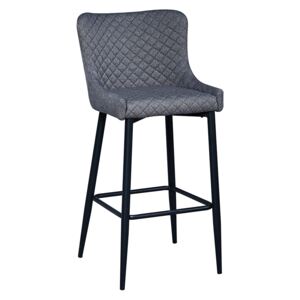 Barová židle CEZARIA šedá / černá Tempo Kondela