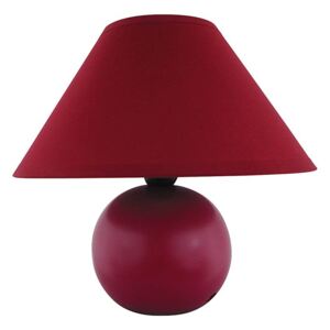 Stolní moderní keramická lampa ARIEL, 1xE14, 40W, červená