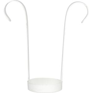 Trend držák na svíčky - bílá krémový 17 cm