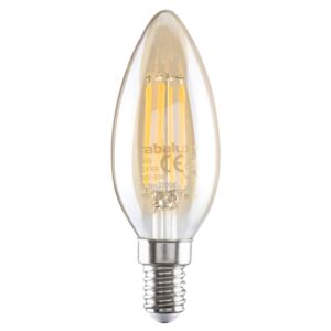 Filamentová LED žárovka, E14, Candle, 4W, 350lm, 2700K, teplá bílá