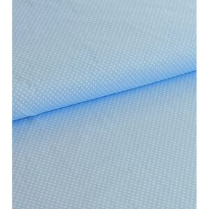 Bavlněná látka puntík bílý na světle modré | RTex