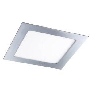 Zápustný LED panel LOIS, 12W, teplá bílá, 17x17cm, čtvercový, chromovaný