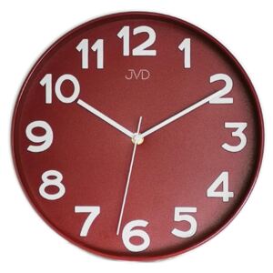 Plastové designové hodiny JVD HX9229.3 červené