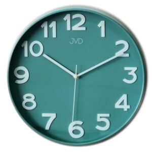 Plastové designové hodiny JVD HX9229.1 zeleno-modrá