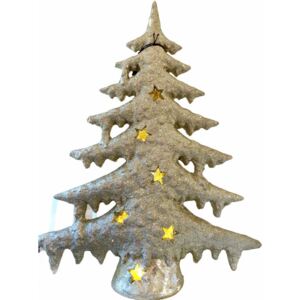 GOLDBACH Vánoční dekorace jedle s LED osvětlením champagne, 46x13x59 cm