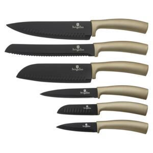BERLINGERHAUS Sada nožů s nepřilnavým povrchem Carbon Metallic Line 6 ks