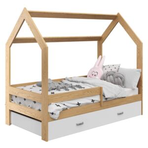 AMI nábytek Dětská postel DOMEČEK D3 80x160cm masiv borovice