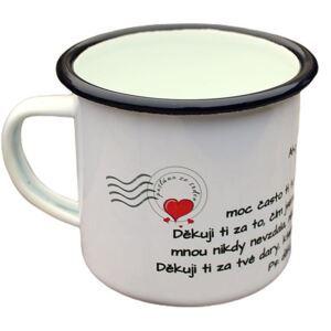 Super plecháček Smaltovaný hrnek mamince L105 330 ml