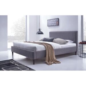 FLEXY łóżko tapicerowane popiel (2p=1szt)