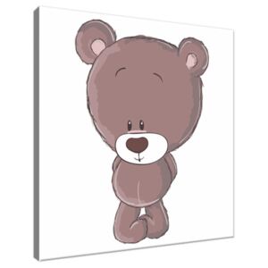 Obraz na plátně Roztomilý hnědý medvídek 30x30cm 3030A_1AI