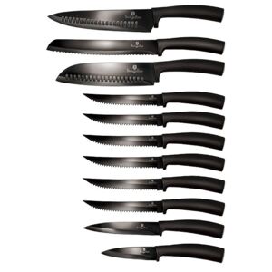 BERLINGERHAUS Sada nožů s nepřilnavým povrchem 11 ks Royal Black Collection BERLINGERHAUS BH-2608