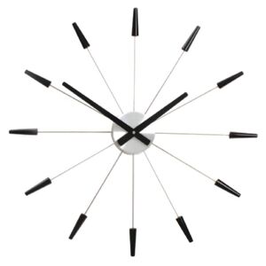 Nástěnné hodiny PLUG INN černé 60 cm - NEXTIME