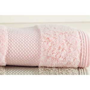 Luxusní malý ručník DELUXE 32x50cm z Modalu Růžová, 650 gr / m², Modal - 17% modal / 83% výběrová bavlna