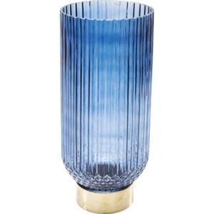 KARE DESIGN Váza Barfly 34 cm - tmavě modrá