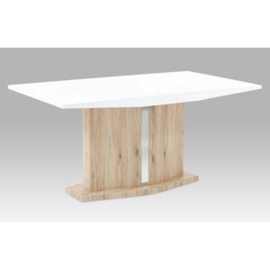 Jídelní stůl s masivní nohou v provedení 3D dekoru AT-2013 WT