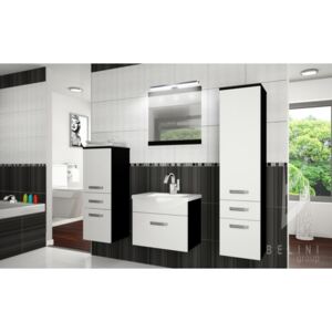 Moderní koupelnová sestava FINE s led osvětlením 4PRO + zrcadlo a umyvadlo 01 ZDARMA!! 205