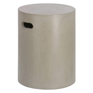 Šedý betonový odkládací stolek La Forma Jenell, ⌀ 35 cm