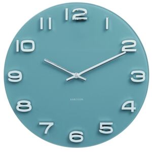 Modro-zelené designové nástěnné hodiny 5640BL Karlsson 35cm