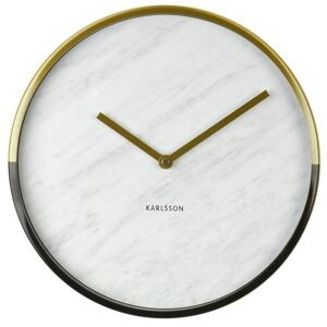 Nástěnné hodiny s motivem bílého mramoru 5606WH Karlsson 30cm