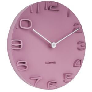 Designové nástěnné hodiny starorůžové barvy 5311PI Karlsson 42cm