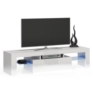 AMI nábytek TV stolek DECORA šířka 140 Bílý Lesk