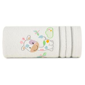 Bavlněný froté ručník s dětským motivem ŽIRAFKA bílá 50x90 cm, 450 gr Mybesthome