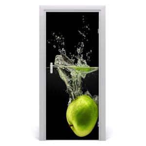 Fototapeta na dveře samolepící zelená jablka