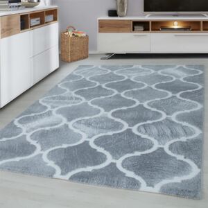 Ayyildiz Kusový koberec moderní Toscana 3180 světle šedý vzorovaný 120x170 cm
