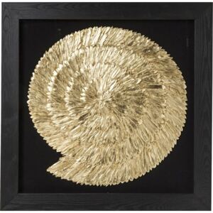 KARE DESIGN Dekorativní rámeček Golden Snail 120x120 cm