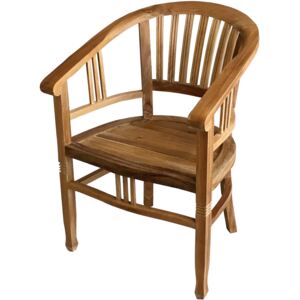 4U design s.r.o. Klubová židle z teaku s područkami