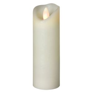 LED svíčka Shine Ø 5 cm slonovina, výška 17,5 cm