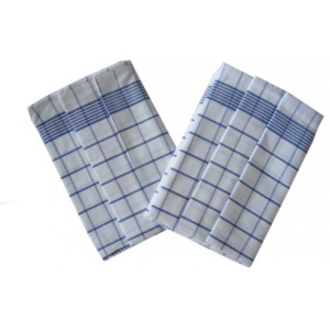 Svitap Utěrka Negativ Egyptská bavlna 50x70 - bílá/modrá 3 ks