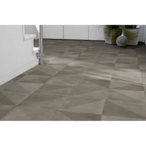 Tarkett - Francie | PVC Exclusive 240 Tile diagonal dark grey - 4m (cena za m2)