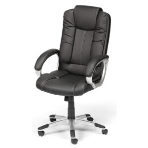 Kancelářská židle WILMA koženka, černá, cena za ks